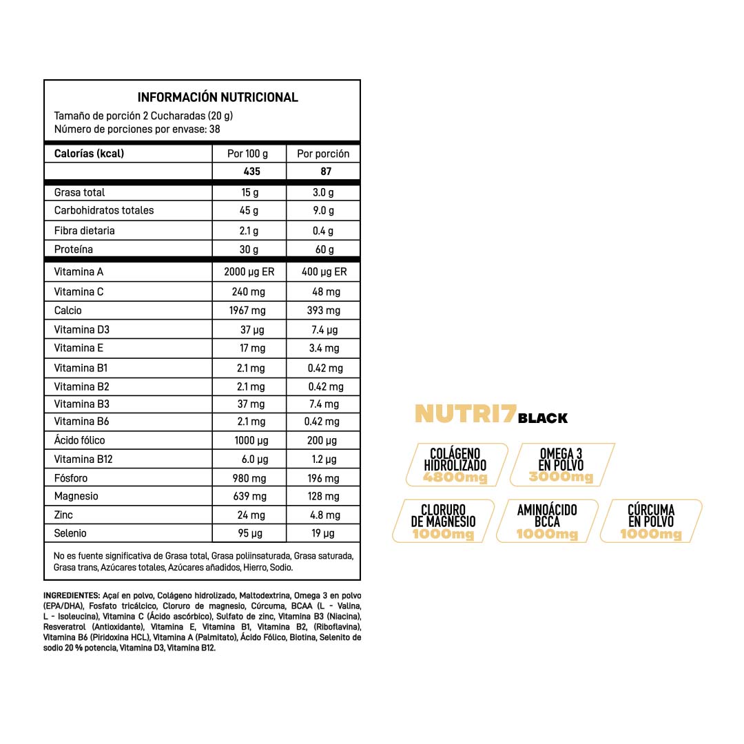Colágeno Nutri 7 Black