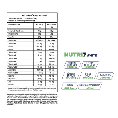 Colágeno Nutri 7 + Shaker Mezclador